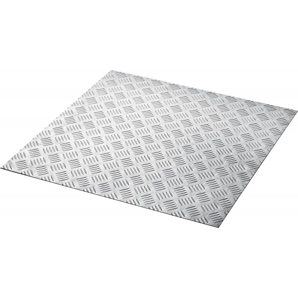 Алюминиевый рифленый лист ЗУБР Квинтет 600х600х1.5мм (53832)
