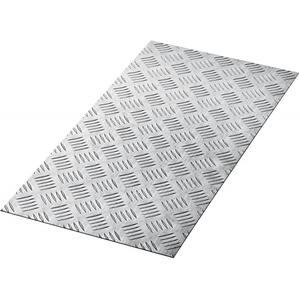 Алюминиевый рифленый лист ЗУБР Квинтет 300х600х1.5мм (53833)