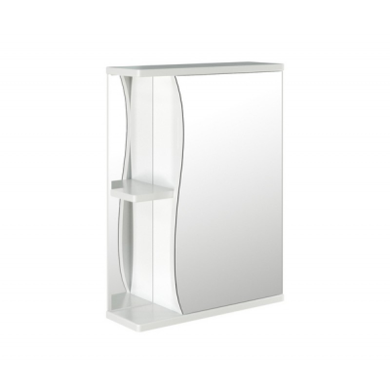 Зеркало-шкаф навесной Классик-50 правый без подсветки (ПВХ) 500*692*190 (525510)