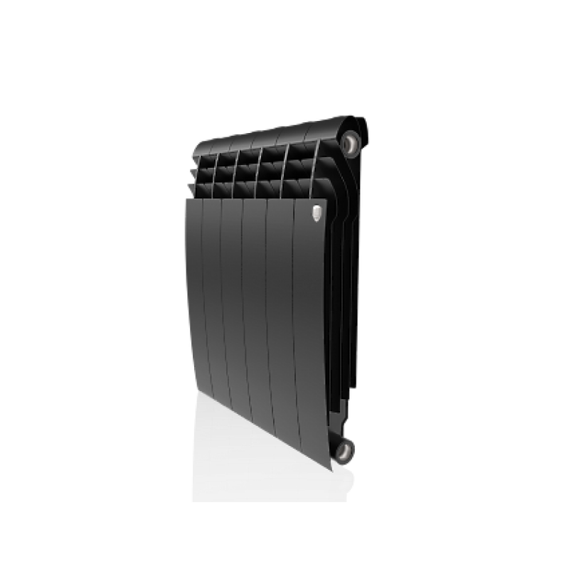 Радиатор биметалл. Royal Thermo BiLiner 500 Noir Sable - 6 секц. ЧЕРНЫЙ