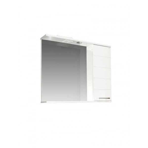 Зеркало-шкаф "Корро-80" (белый) 800х715х160 (42780)