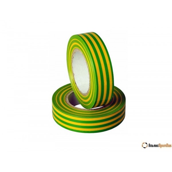 Изолента Safeline/TUNDRA желто-зеленая 20 м (0022248)