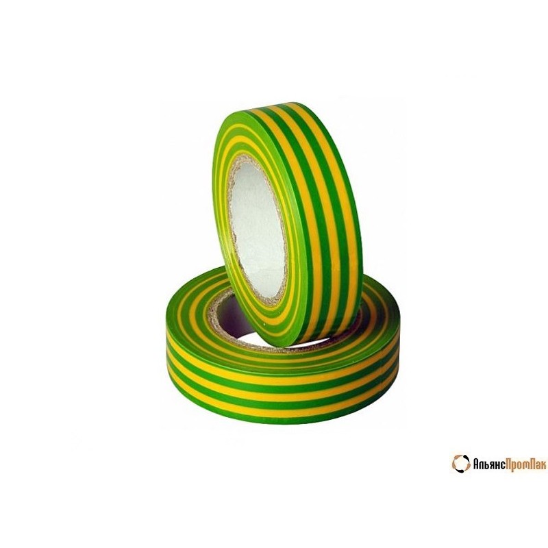 Изолента Safeline/TUNDRA желто-зеленая 20 м (0022248)