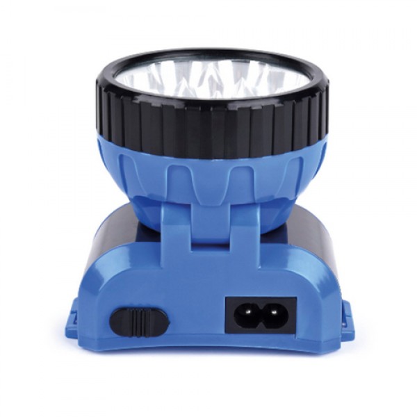 Фонарь налобный 12 диодов аккумуляторный 12 LED Smartbuy, синий (SBF-26-B) (78198)