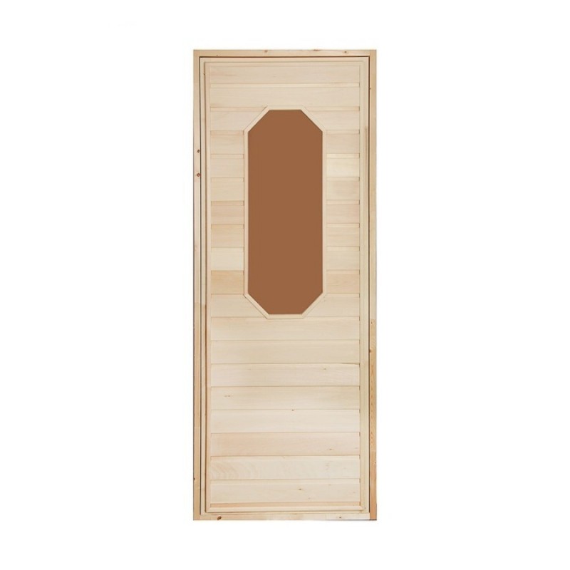 Дверь банная со стеклом «Ромашка», 180*80см (1843194)
