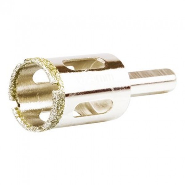 Сверло по кафелю и стеклу  алмазное трубчатое, d=25 мм, ЗУБР (29860-25)