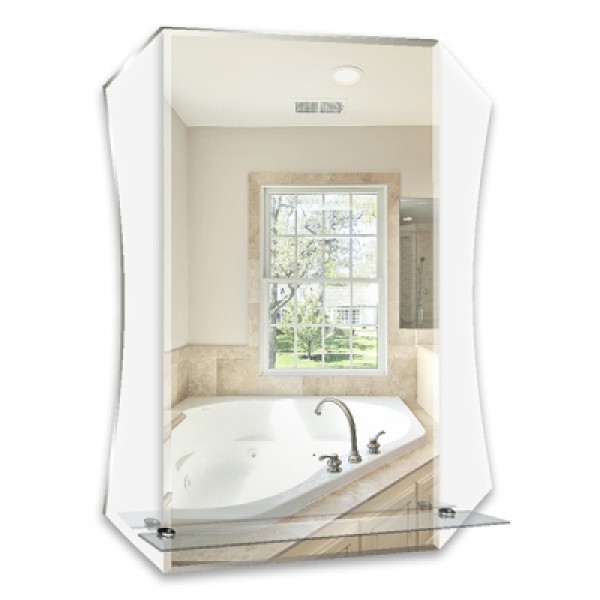 Зеркало для ванны MIXLINE "Тоскана" 580*750 (ШВ) с полкой (537409)