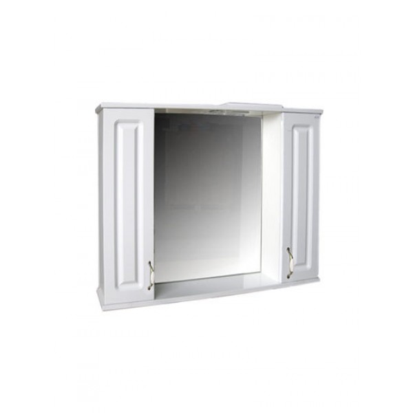Зеркало-шкаф "Лаура 100" С (белый) 1000х750х165 (41553)