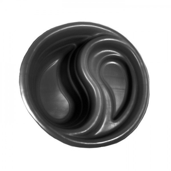 Пруд cадовый декоративный пластик 80 л черный (820 х 820 x 330 мм) (д0211)