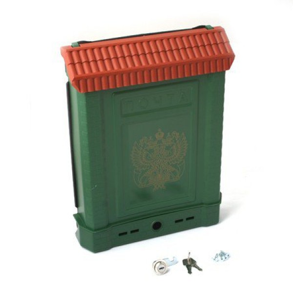 Ящик почтовый ПРЕМИУМ с металлическим замком.( зеленый)