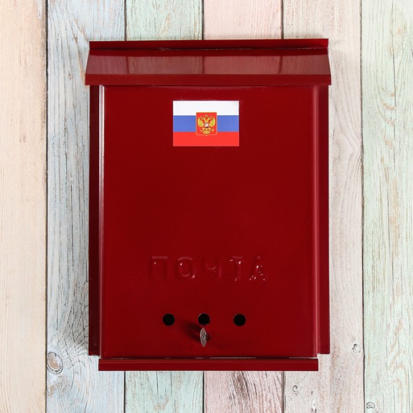 Ящик почтовый вертикальный, с замком-щеколдой, "Почта"(1343847-50)