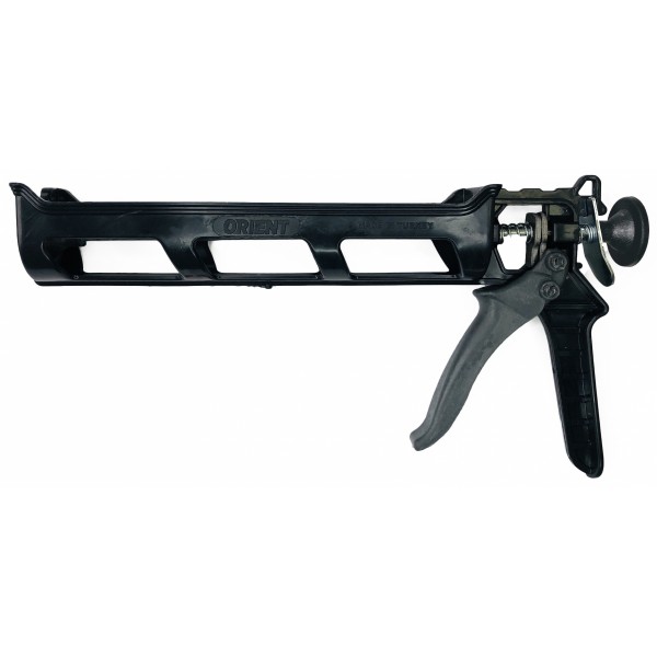 Пистолет д/герметика Orient BULL ПВХ черный (120886)