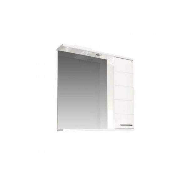 Зеркало-шкаф "Корро-55" (белый) 550х715х160 (42777)